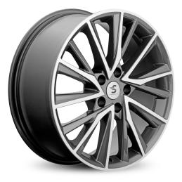 КиК КР010 (18_Xceed) 7.5x18 PCD5x114.3 ET45 DIA 67.1  Diamond gloss graphite