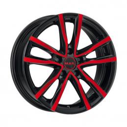 MAK Milano 6.5x16 PCD5x114.3 ET40 DIA 76  Black and Red