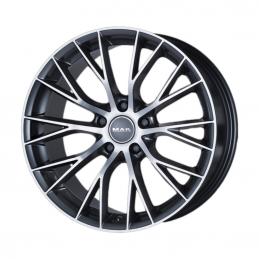 MAK Munchen 8.5x19 PCD5x120 ET18 DIA 72.6  Gunmetal Mirror Face