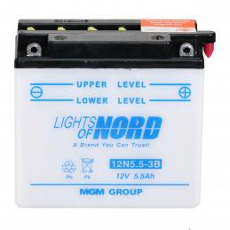 NORD  Light  5,5Ah  сух  (12N5.5-3B) 136х061х131