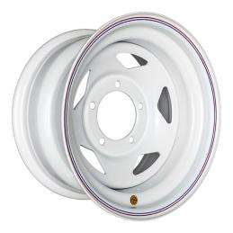 Off-Road Wheels Диск усиленный УАЗ стальной белый (треугольник) 8x16 PCD5x139.7 ET-19 DIA 110  Белый